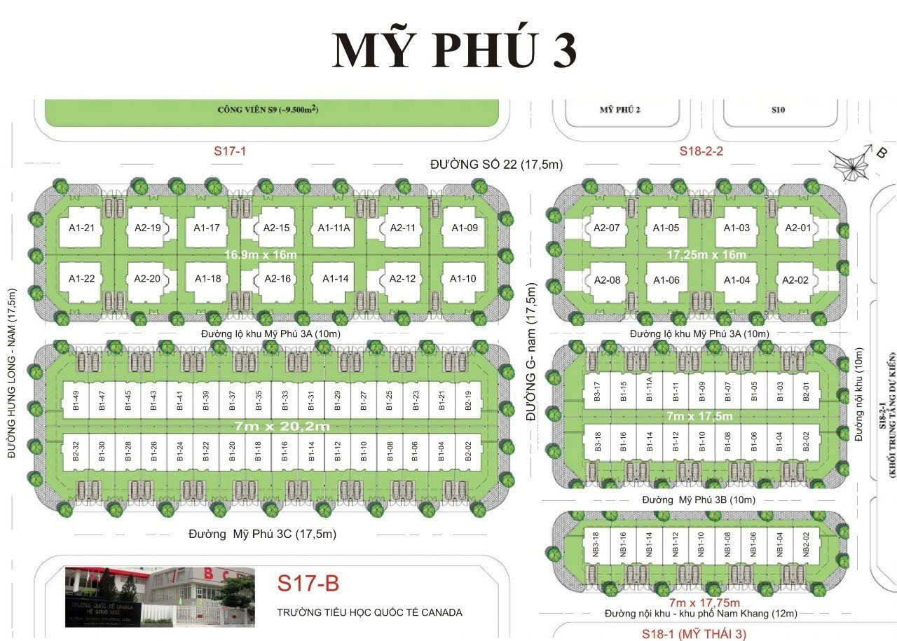 bản đồ tổng thể Mỹ Phú 3 phú mỹ hưng